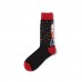 Mens Funny Cotton Breathable Non  Slip Slipper Socks Deodorization Abstract Painting Stockings