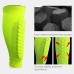 Football Anti  collision Leggings Outdoor Basketball Riding Mountaineering Ankle Protect Calf Socks Gear Protecter  Fluorescent Green Size  M