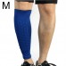 Football Anti  collision Leggings Outdoor Basketball Riding Mountaineering Ankle Protect Calf Socks Gear Protecter  Blue Size  M