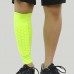 Football Anti  collision Leggings Outdoor Basketball Riding Mountaineering Ankle Protect Calf Socks Gear Protecter  Fluorescent Green Size  L